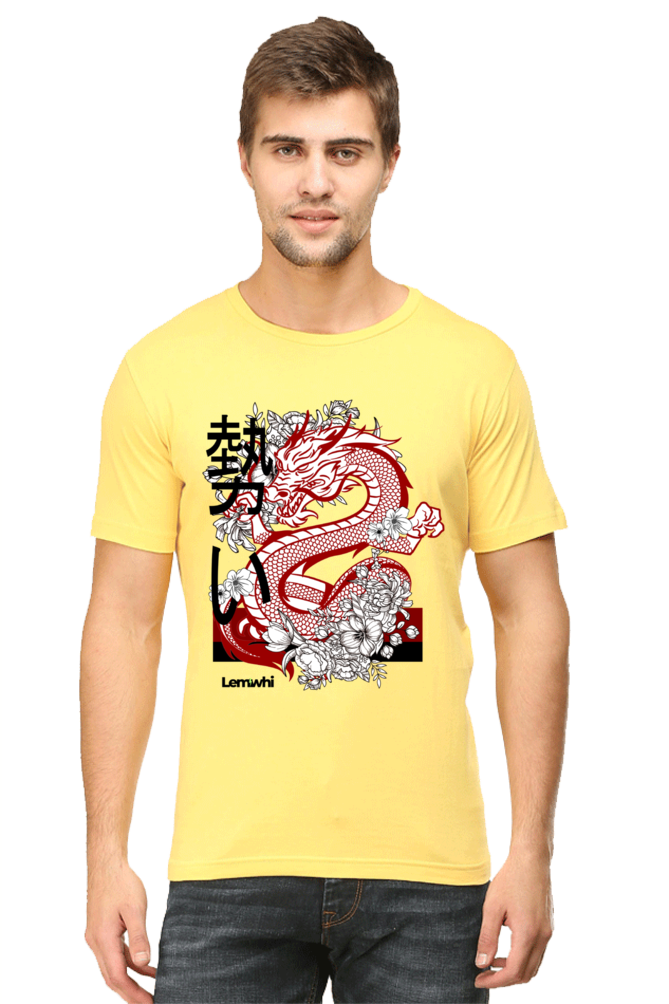 Crew Neck Graphic Printed Cotton T-shirt