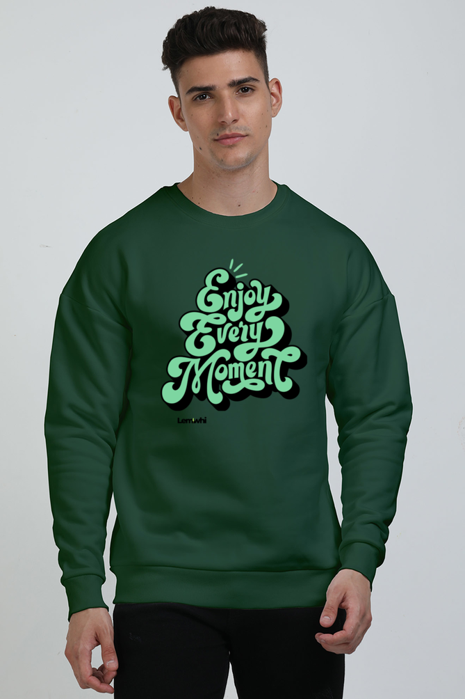 Printed Oversized Cotton Sweatshirt
