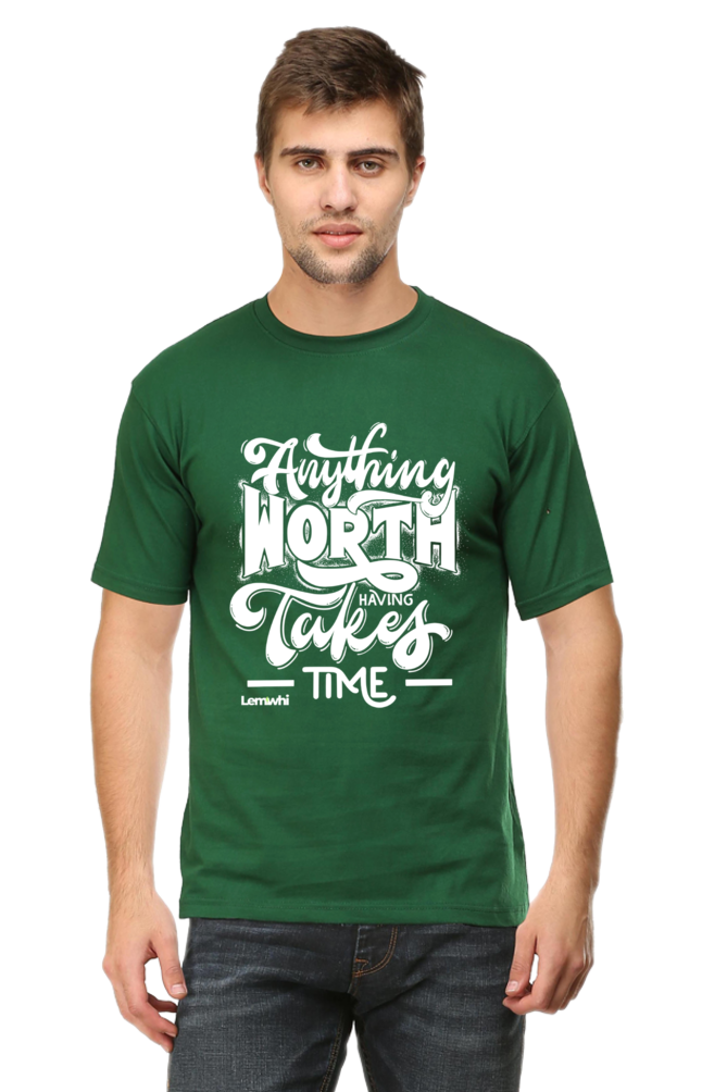 Round Neck Short Sleeves Cotton Lounge T-shirts