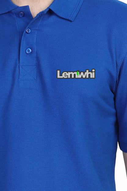 Men Solid Polo Collar T-Shirt