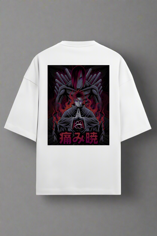 Printed Oversized T-Shirt (Nagato/Pain)